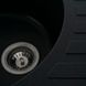 Гранитная мойка для кухни Platinum 6250 SOUL матовая Черный металлик 3449 фото 2
