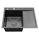 Комплект кухонної мийки Kroner KRP Schwarze 6350LHM PVD ST06 nero SL42179 фото 4