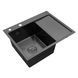 Комплект кухонної мийки Kroner KRP Schwarze 6350LHM PVD ST06 nero SL42179 фото 5