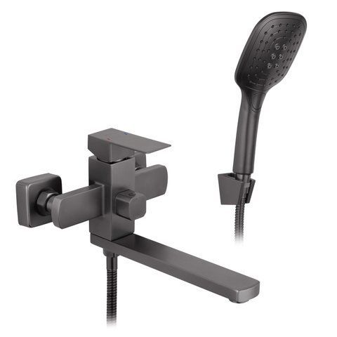 Смеситель для ванны Kroner KRP Edelstahl Kubus - PVD070 CV035908 фото