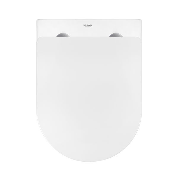 Комплект 4 в 1: Инсталляция Grohe Rapid SL 3 в 1 38772001 + Унитаз безободковый Kroner Harz WHI483632 TORNADO с сиденьем Slim Duroplast / Soft-close / Quick relase KH483632WHIT (38772001KH483632) CV033824 фото