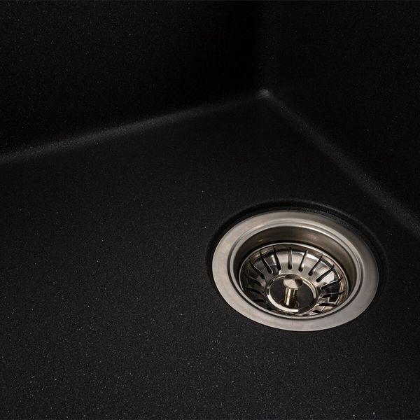 Гранитная мойка для кухни Platinum 6250 ZIRKONE матовый морион 41632 фото