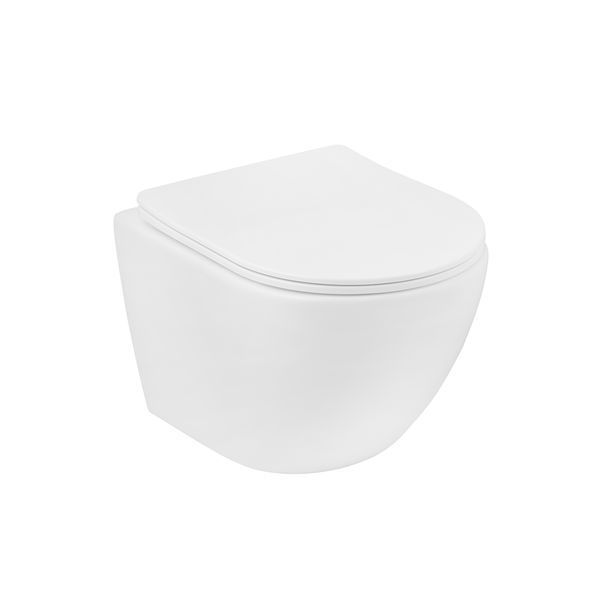 Комплект 4 в 1: Инсталляция Grohe Rapid SL 3 в 1 38772001 + Унитаз безободковый Kroner Harz WHI483632 TORNADO с сиденьем Slim Duroplast / Soft-close / Quick relase KH483632WHIT (38772001KH483632) CV033824 фото
