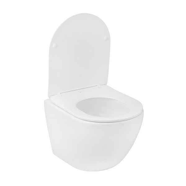 Комплект 4 в 1: Инсталляция Grohe Rapid SL 3 в 1 38772001 + Унитаз безободковый Kroner Harz WHI483632 TORNADO с сиденьем Slim Duroplast / Soft-close / Quick relase KH483632WHIT (38772001KH483632) CV033824 фото