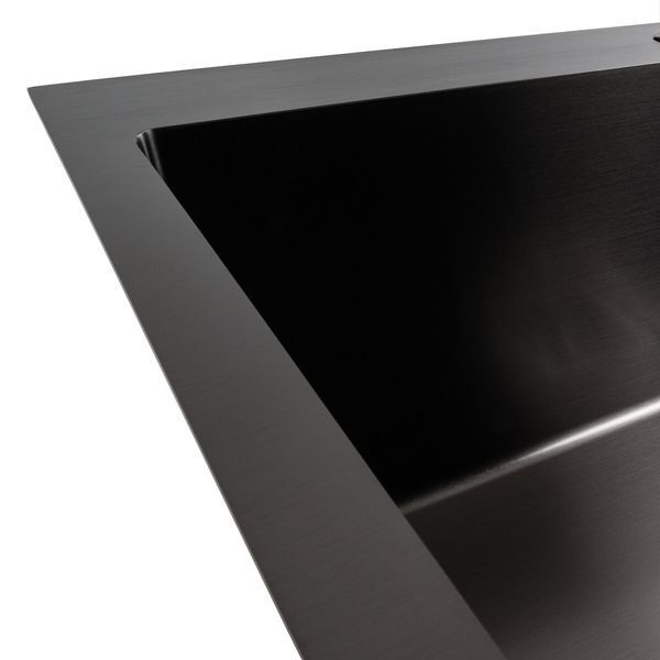 Кухонная мойка Platinum Handmade HSB PVD 70*50 черная 41549 фото