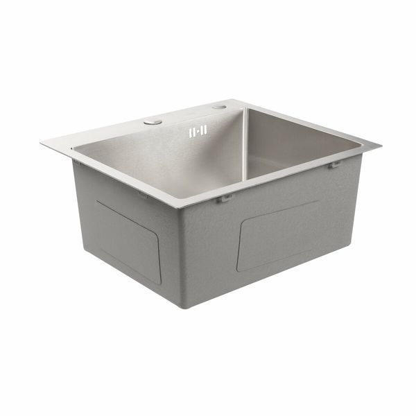Мийка для кухні Platinum Handmade 500х450х220 (товщина 3,0/1,5 мм + корзина та дозатор в комплекті) 23622 фото