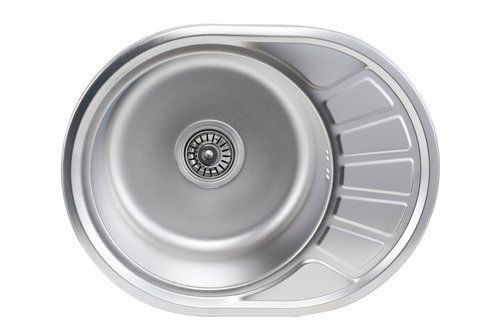 Кухонная мойка из нержавеющей стали Platinum САТИН 5745 (0,6/170 мм) 11545 фото