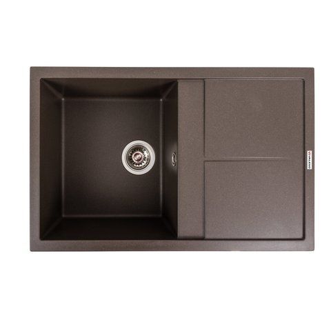 Гранитная мойка для кухни Platinum 7950 Selena матовая Темная скала 48968 фото