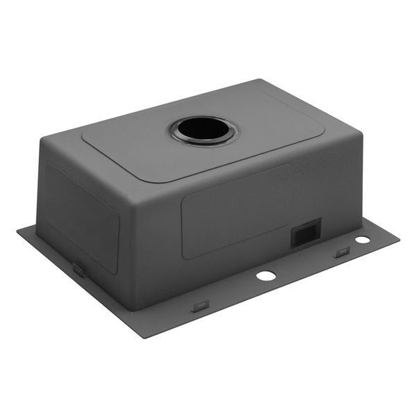Комплект кухонної мийки Kroner KRP Schwarze 58х43HM PVD ST08 Grafite SL44648 фото