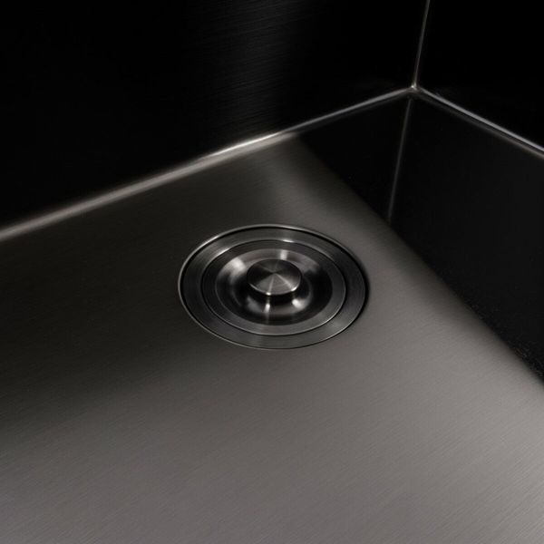 Кухонна мийка чорна 60*50 PVD Platinum Handmade ECN (2,0/0,5) 45926 фото
