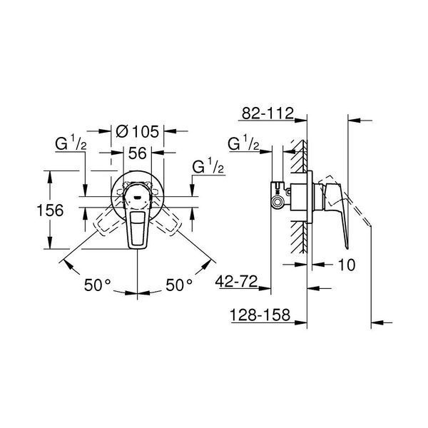 Гігієнічний душ BauLoop New (UA111042), Grohe UA111042 фото