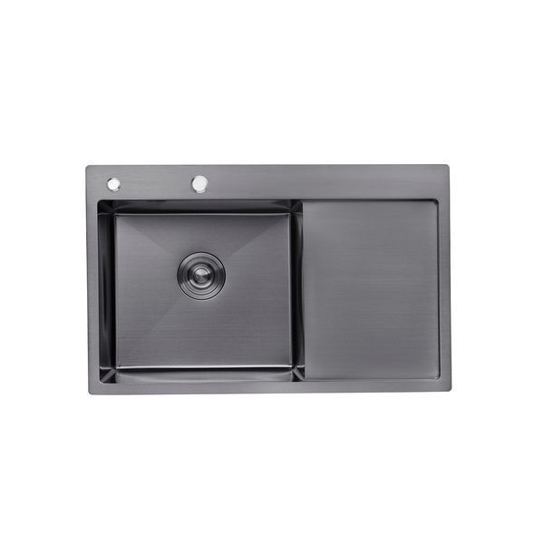 Комплект кухонной мойки KRP Schwarze - 7849LHM PVD ST042380 фото