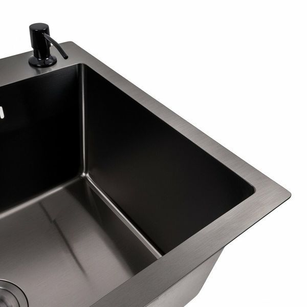 Комплект кухонной мойки Platinum 58*43 PVD TH36 pl84355 фото