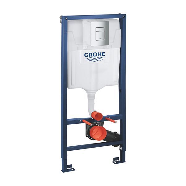 Комплект 4 в 1: Инсталляция Grohe Rapid SL 3 в 1 38772001 + Унитаз безободковый Kroner Eifel WHI523629 RIMLESS с сиденьем Slim Duroplast / Soft-close / Quick relase KE523629WHIR (38772001KE523629) CV033825 фото