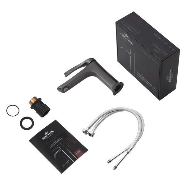 Термостатическая душевая система 3 в 1 Kroner KRP Axis Line Thermo-GRP0636 SS73768 фото