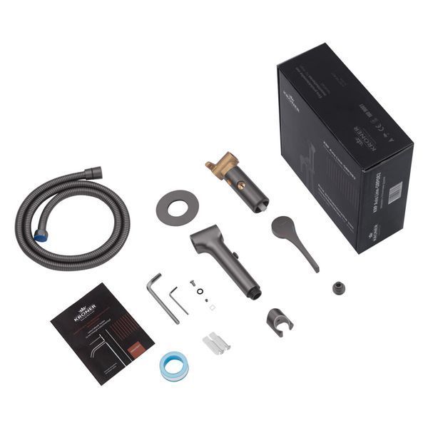 Термостатическая душевая система 3 в 1 Kroner KRP Axis Line Thermo-GRP0636 SS73768 фото
