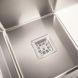 Кухонная мойка нержавейка Platinum Handmade HDB на две чаши (квадратный сифон, 3.0/1.0) 36733 фото 6