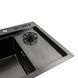Комплект кухонной мойки 780x460x210 PVD Platinum со смесителем водопад pl42238 фото 8