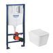 Комплект 4 в 1: Инсталляция Grohe Rapid SL 3 в 1 38772001 + Унитаз безободковый Kroner Eifel WHI523629 RIMLESS с сиденьем Slim Duroplast / Soft-close / Quick relase KE523629WHIR (38772001KE523629) CV033825 фото 1