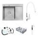 Комплект кухонної мийки KRP C031WHI Geb&uuml;rstet-6350LHM ST131448 фото 1