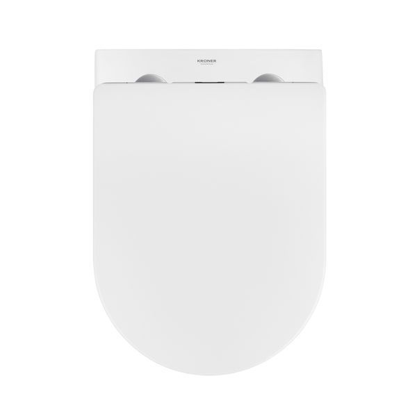 Комплект 4 в 1: Инсталляция Grohe Rapid SL 3 в 1 38772001 + Унитаз безободковый Kroner Harz WHI523632 RIMLESS с сиденьем Slim Duroplast / Soft-close / Quick relase KH523632WHIR (38772001KH523632) CV033826 фото