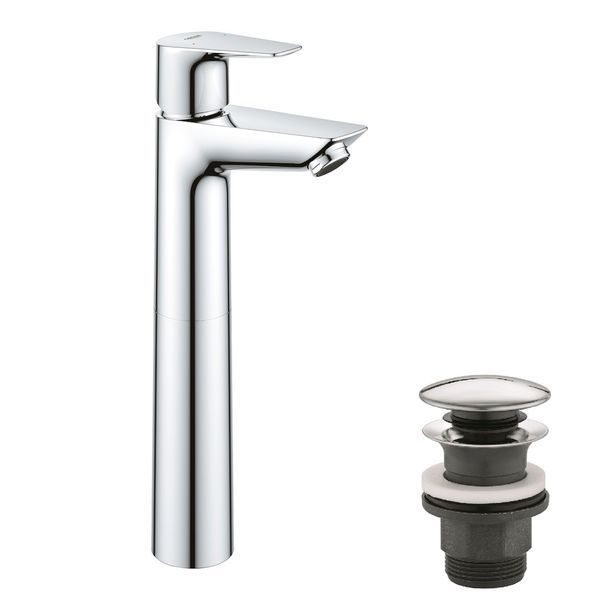 Смеситель для раковины Grohe QuickFix StartEdge XL-Size 23777001 с донным клапаном CV030592 фото
