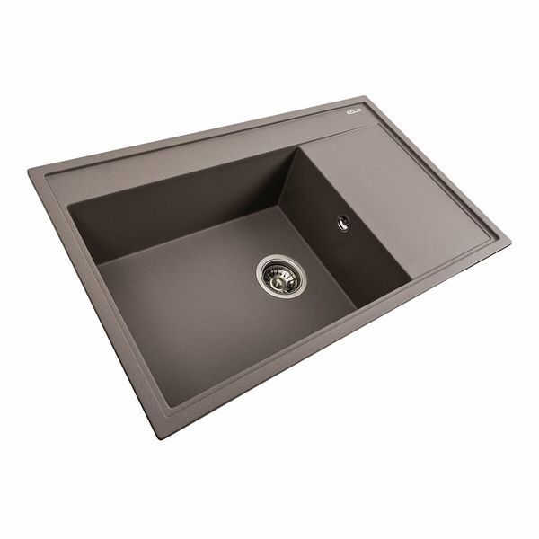 Гранітна мийка для кухні Platinum 7950 AZURIT матова Дюна 41193 фото
