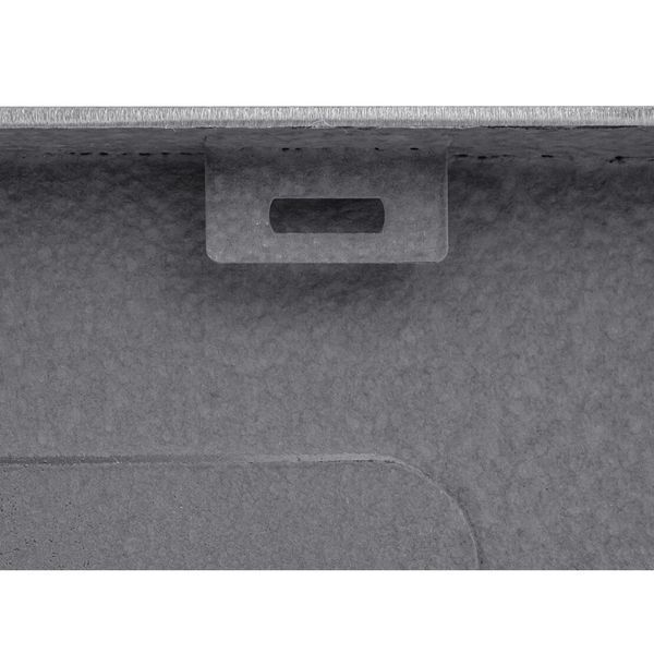 Комплект кухонної мийки Kroner KRP Geb&uuml;rstet 63х50LHM BLK04 nichel SL54261 фото
