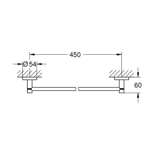 Тримач для рушників Grohe QuickFix Start 41197000 CV033398 фото