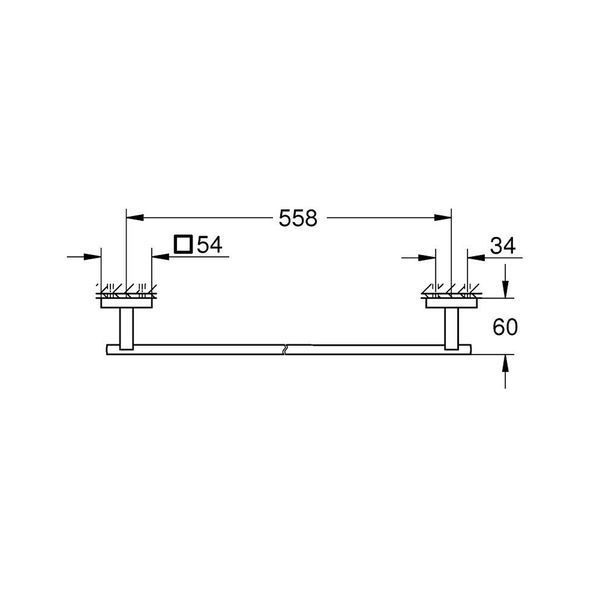 Тримач для рушників Grohe QuickFix Start Cube 41089000 CV034594 фото