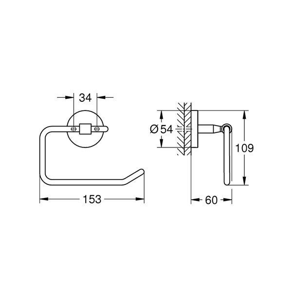 Держатель для туалетной бумаги Grohe QuickFix Start Cosmopolitan 41165000 CV031782 фото