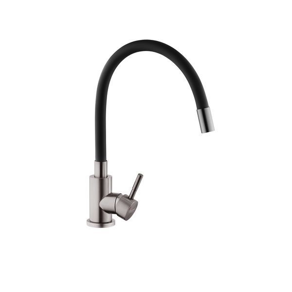 Змішувач для кухні Kroner KRP Edelstahl Klassisch - PVD035BLK CV032635 фото