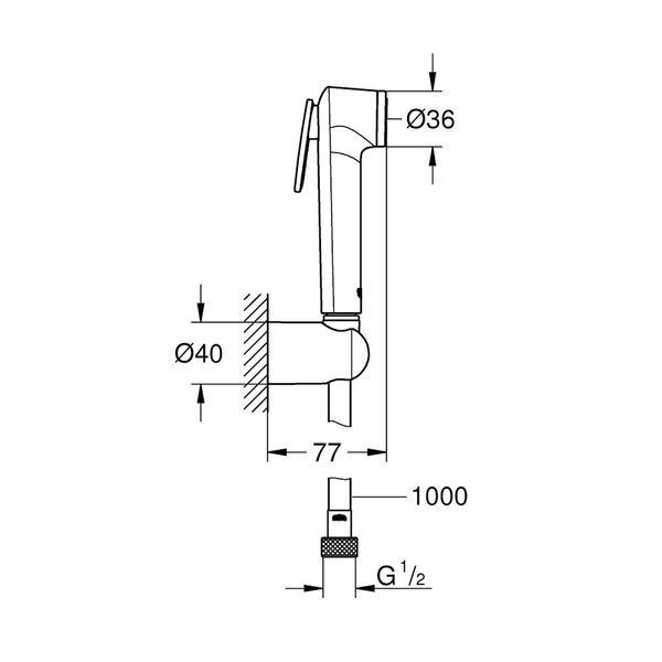 Набор для гигиенического душа Grohe Tempesta-F Trigger Spray 30 26352000 CV031955 фото
