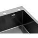 Комплект кухонної мийки Kroner KRP Schwarze 78х49HM PVD ST08 Grafite SL48543 фото 8