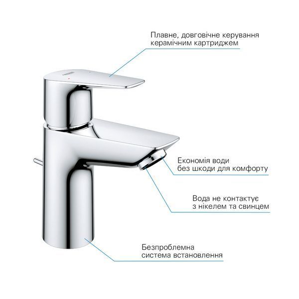 Смеситель для раковины Grohe QuickFix StartEdge S-Size 24196001 CV030593 фото