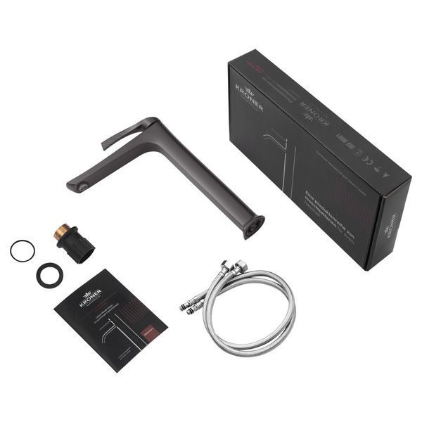 Термостатическая душевая система 2 в 1 Kroner KRP Axis Line Thermo-GRP0636H SS73741 фото