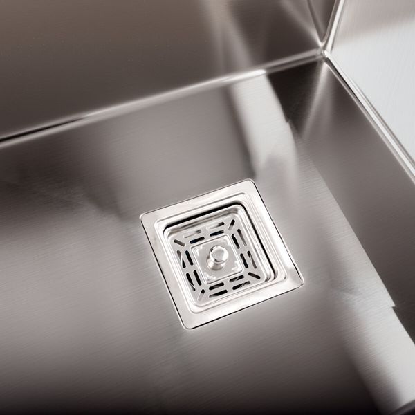 Мийка Platinum Handmade HSBB 500x500x220 нержавійка (квадратний сифон,3.0/1.0) 37644 фото
