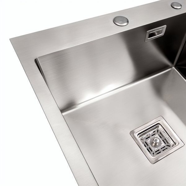 Мийка Platinum Handmade HSBB 500x500x220 нержавійка (квадратний сифон,3.0/1.0) 37644 фото