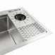 Комплект кухонной мойки 780x460x210 Platinum со смесителем водопад pl62374 фото 7