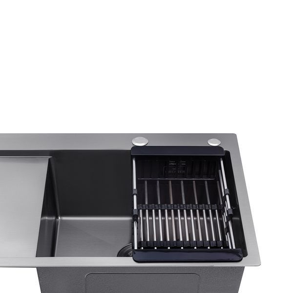 Комплект кухонної мийки KRP SCH03918 Schwarze - 7849RHM PVD ST042861 фото