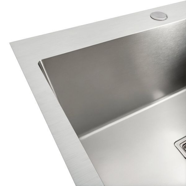 Кухонная мойка Platinum Handmade 60*50 (600x500x230 мм) PVD нержавійка HSB 37669 фото