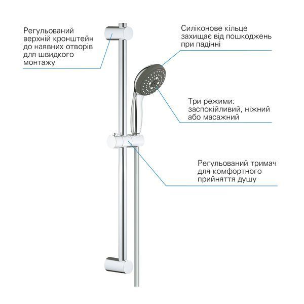 Душевой гарнитур Grohe QuickFix Vitalio Start 100 26032000 CV031496 фото