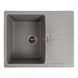 Гранитная мойка для кухни Platinum 6250 ZIRKONE матовый серый 41594 фото 1