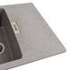 Гранитная мойка для кухни Platinum 6250 ZIRKONE матовый серый 41594 фото 3