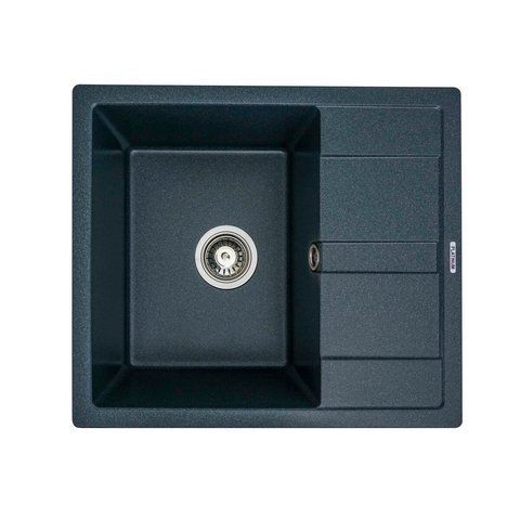 Гранітна мийка для кухні Platinum 5851 ARIA матова Антрацит 3989 фото