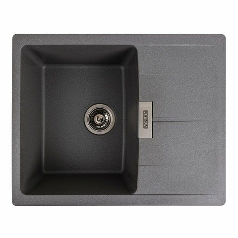 Гранітна мийка для кухні Platinum 6250 ZIRKONE матовий Сірий мусон 41596 фото