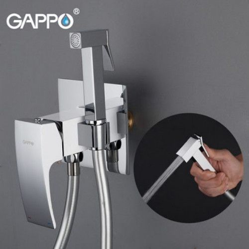 Встраиваемый гигиенический душ GAPPO G7207-8, белый/хром 459 фото
