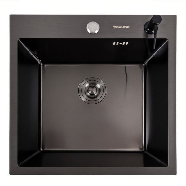 Комплект кухонної мийки Valeso 50х50HM PVD ST08 SL73129 фото