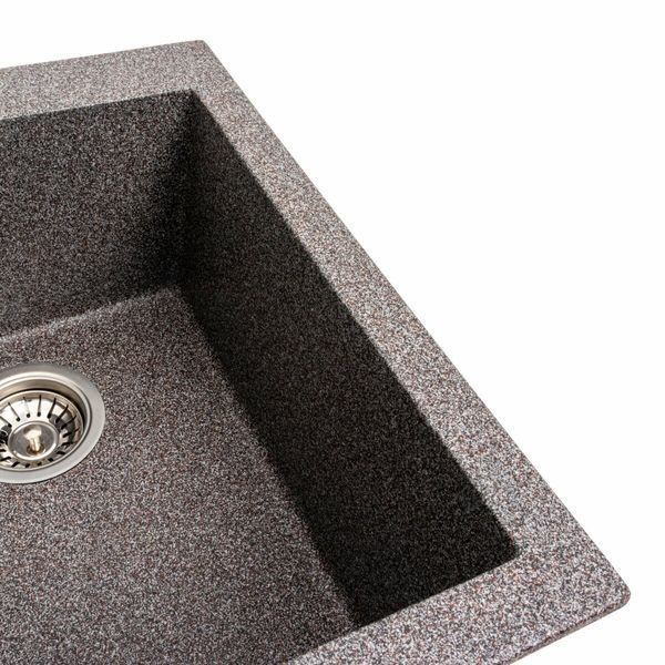 Гранитная мойка для кухни Platinum 4150 SOKIL матовая (микс) 38987 фото