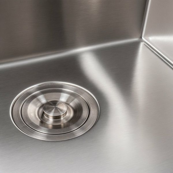 Кухонна мийка 50*50 нержавійка Platinum Handmade (сифон круглий, 3,0/0,8) 42620 фото